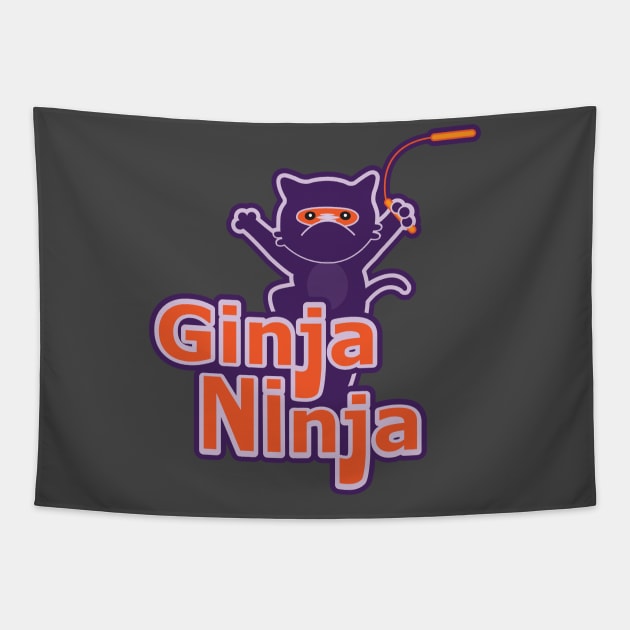 Ginja Ninja Tapestry by Tees4Elliott