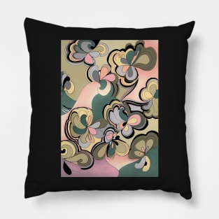 ART DECO PASTEL GEOMETRIC VELVET DESIGN Pillow