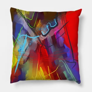 Vibrant Abstract Pillow