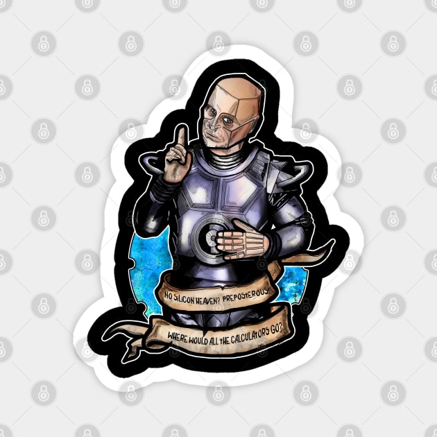 Kryten Red Dwarf Magnet by Inking Imp