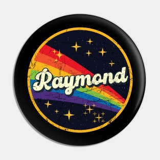 Raymond // Rainbow In Space Vintage Grunge-Style Pin