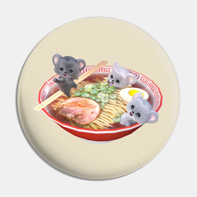 Ramen Mouse Party Pin by vonHobo