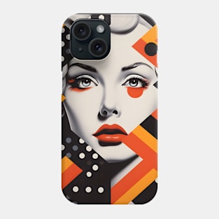 Optical Illusions - Woman and Dominoes Phone Case