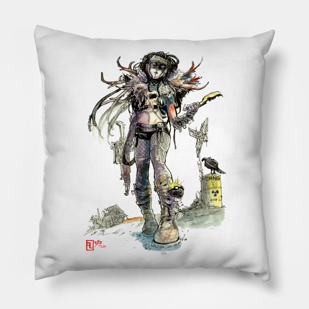 toxic hunter Pillow by ArchiriUsagi