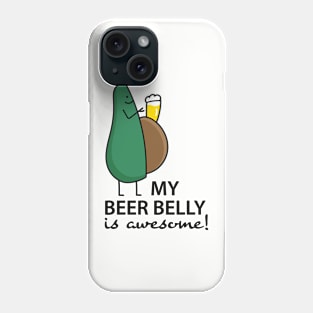 Beer beer belly avocado Phone Case