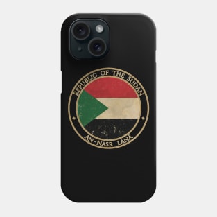 Vintage Republic of the Sudan Africa African Flag Phone Case