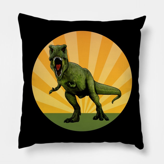 T-Rex Pillow by valentinahramov