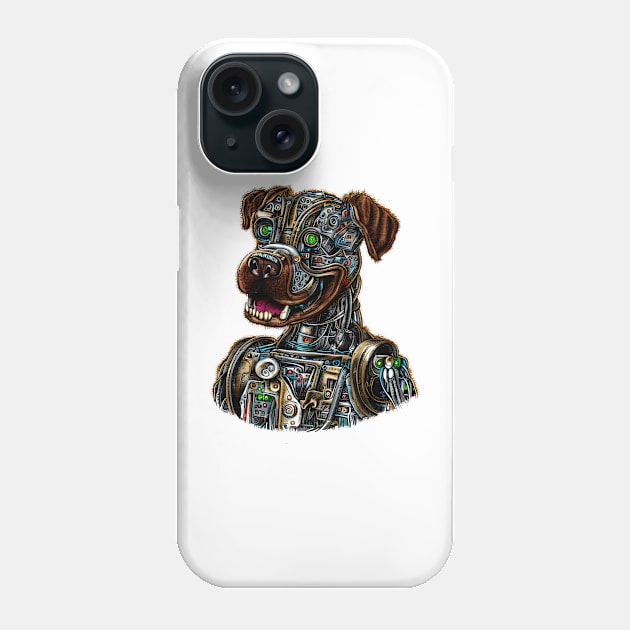 Cyborg Dog Phone Case by Calisi