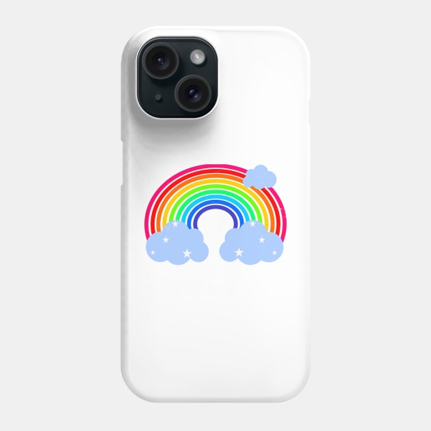 Rainbow and Clouds Phone Case by TaliDe