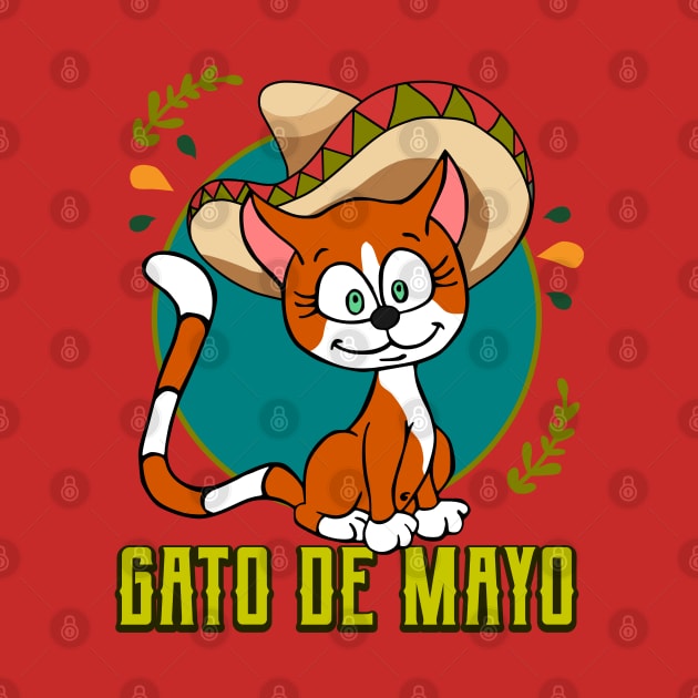 Cinco De Mayo Mexican Gato Funny Cat Lover by RongWay