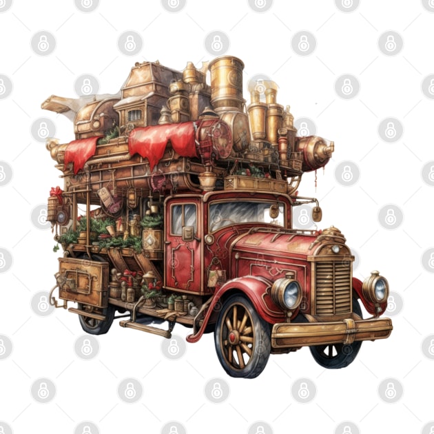 Steampunk Christmas Truck by Chromatic Fusion Studio