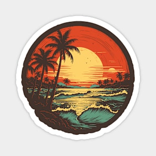 Tropical Sunset Magnet