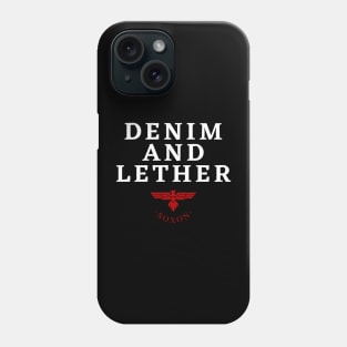 Denim and leather Phone Case
