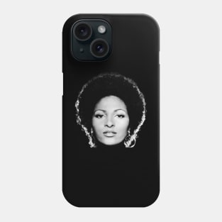 Pam Grier / Vintage Blaxploitation BW Art Phone Case