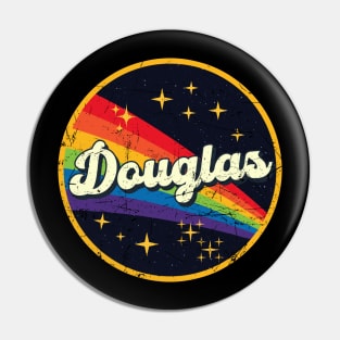 Douglas // Rainbow In Space Vintage Grunge-Style Pin