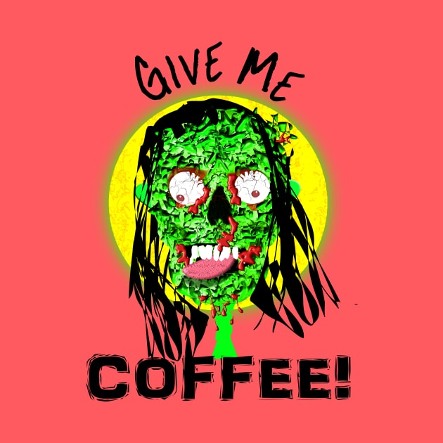 Zombie Coffee Humor by Flissitations