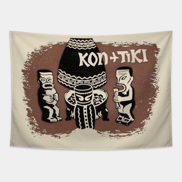 Kon Tiki Tapestry by MindsparkCreative