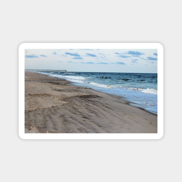 Carolina Beach In August Magnet by Cynthia48