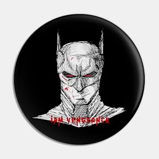 Bat Vengeance sketch Pin