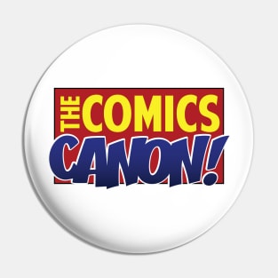 Comics Canon Logo Large Pin