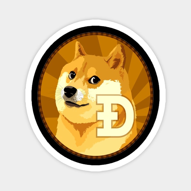 Dogecoin Magnet by alohagang