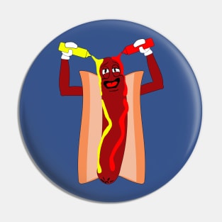 A Hotdog in Paradise Pin