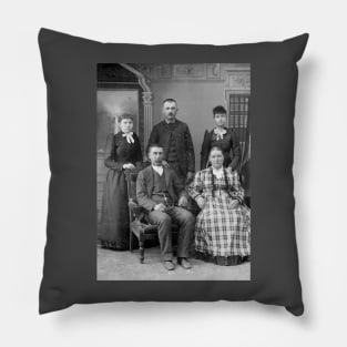 Instant Ancestors Vintage Photography Pillow