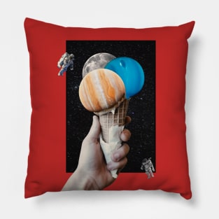 Space IceCream Illustration Pillow