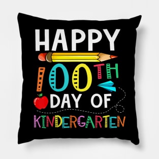 100 Days Of Kindergarten Happy 100th Day Of School Pillow