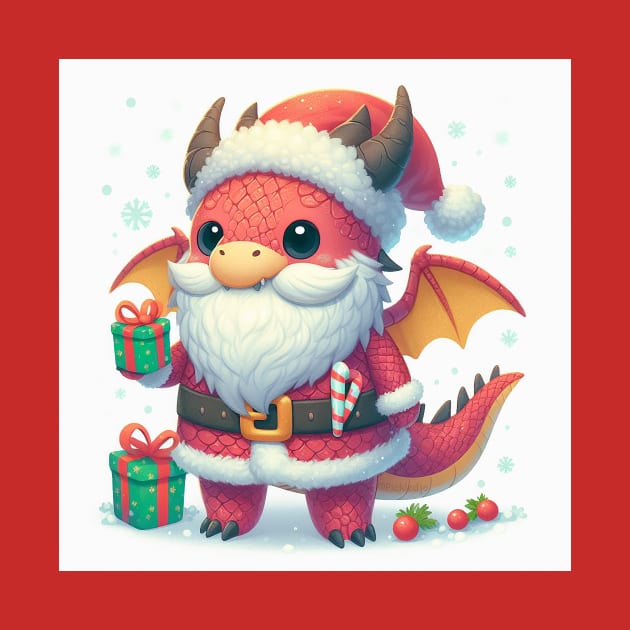 Cute Christmas Dragon by Pickledjo