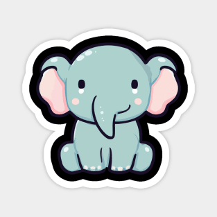 cute elephant vector illustration cartoon Magnet