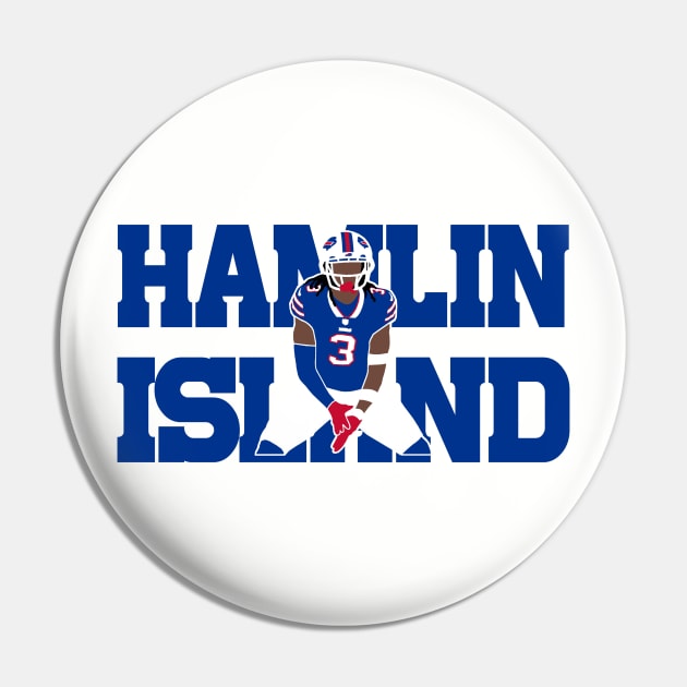 Love for Damar 3, Hamlin Island Buffalo Football Pin by FanSwagUnltd