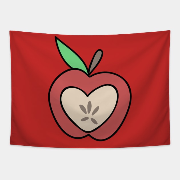 Heart Apple Tapestry by saradaboru