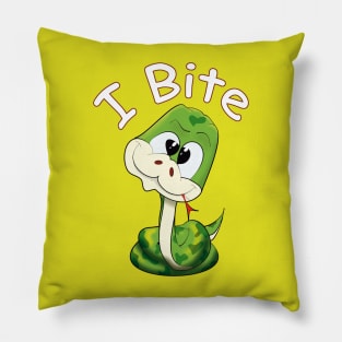 Snake with Badass face Pillow