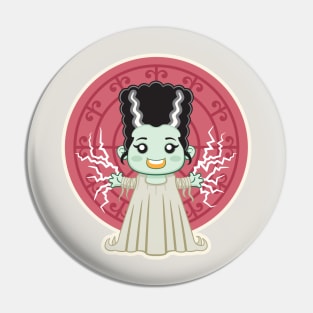 Frankensteins Bride Kid Pin