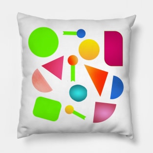 Multicolor Graphic Design Pillow