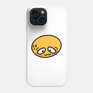 Blushing cursed emoji Phone Case