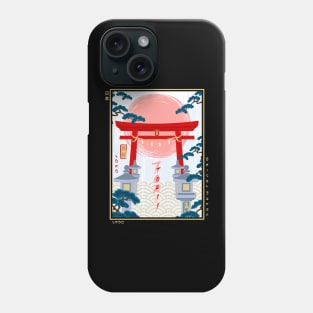 Torii landscape Ukiyo-e Phone Case