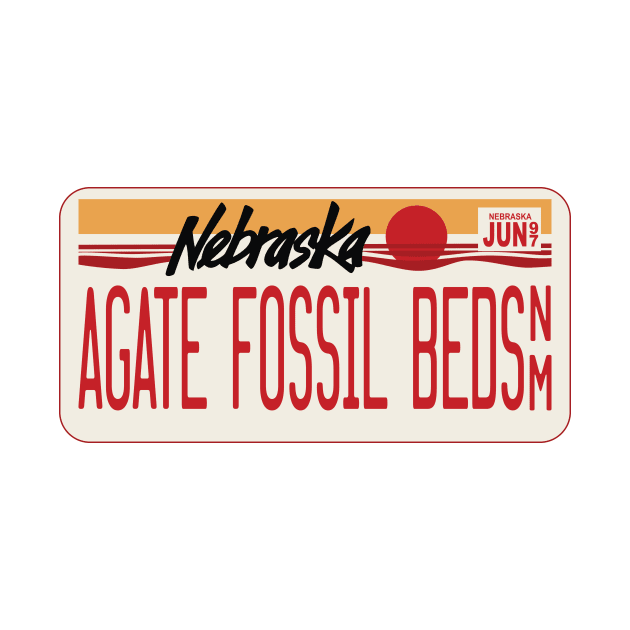 Agate Fossil Beds National Monument license plate by nylebuss