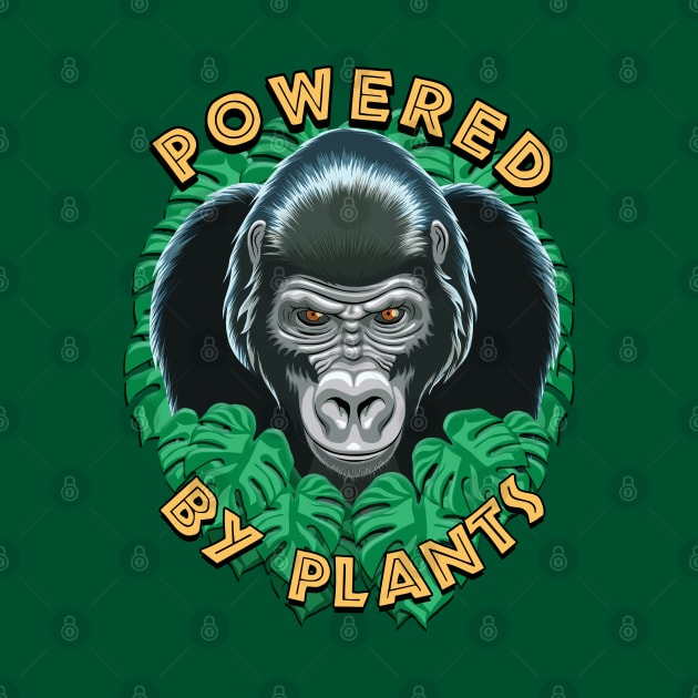 Vegan gorilla powered by plants by TMBTM