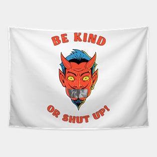 Be Kind Devil Tapestry