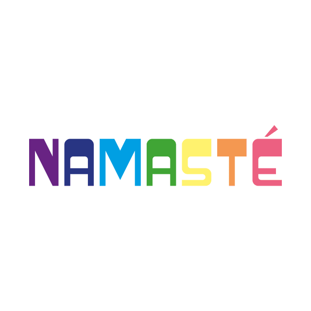 Yoga Pride Rainbow Shirt // Namaste by ByMine