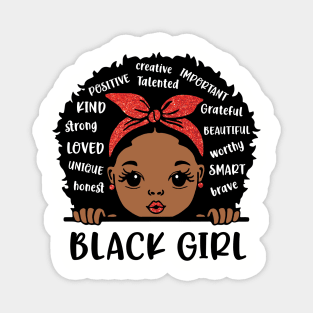 Black Girl, Black Girl Magic, African American Girl Magnet