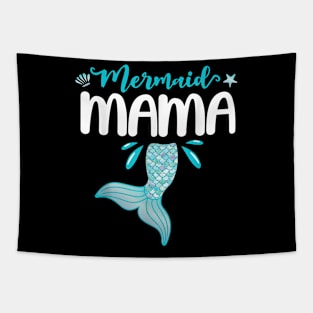 Birthday Mermaid Mama Matching Family For Mom Tapestry