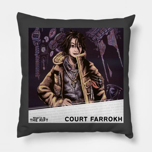 Court Farrokh Pillow by What's in the Rift