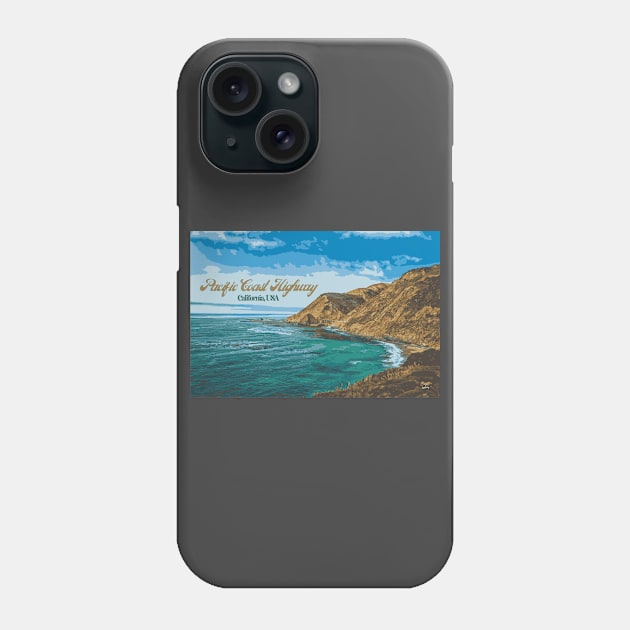 Pacific Coast Highway, California Phone Case by Gestalt Imagery