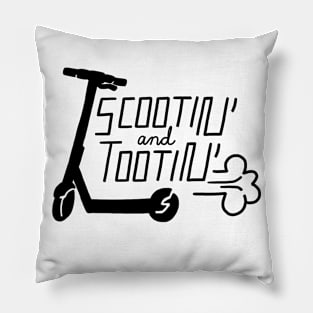 Scootin' and Tootin' - Black Pillow