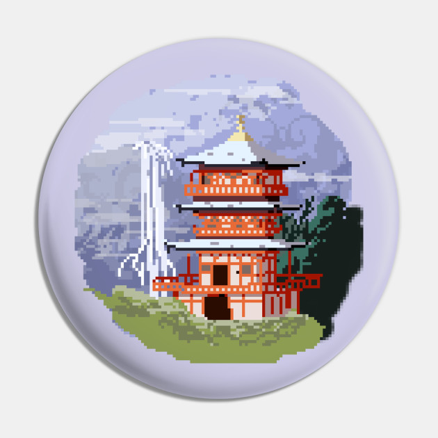 Poster Templo Japonês (Pixel Art) de Interprete-Me - Colab55