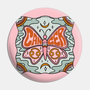 Cancer Butterfly Pin