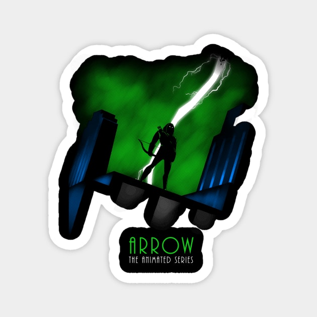 Arrow The Animated Series Magnet by TeeKetch